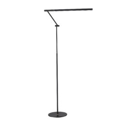 Kendall DECA Black LED Floor Lamp - 3-Level Touch Control, 900 lm, 3000K, 5-Year Warranty