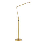 ICAN Brass Floor Lamp with 3-Way Touch Dimmer | Adjustable LED Lighting | 8W 810lm