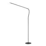 QUOR Black Floor Lamp - 3-Step Adjustable CCT, Touch Dimmer, Integrated LED, 5-Year Warranty
