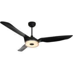 Fletcher 60-inch Indoor/Outdoor Smart Ceiling Fan, Dimmable LED Light Kit & Remote Control, Works with Google Assistant, Amazon Alexa, and Siri Shortcuts.