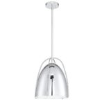 ALINA Chrome Pendant Light - Adjustable Metal Shade, Modern Design, E26 Bulb, 1-Light Fixture