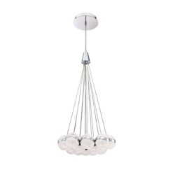 Elevate Your Space with MYSTYKE 13-Light LED Chrome Pendant - Modern Lighting for Any Room