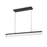 Shop BLACK ICE 39 LED Pendant Light - Modern Black Finish with Glacier Glass - Kendall Lighting
