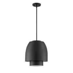 SPRIZZO 3-Light Black Pendant - Modern Kendall Lighting with Metal Shade & Adjustable Height
