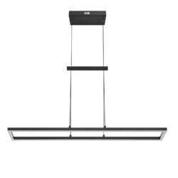 BIZA 35 in. LED Pendant Light - Stylish Black Finish, 38W, Integrated LED, Modern Lighting Design