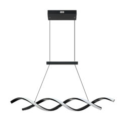 TWIST 32 Dual Helix LED Pendant Light - Stylish Black Finish, Dimmable, Modern Design