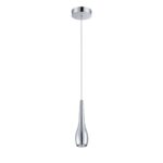 AVILA 1-Light Chrome Pendant by Kendall Lighting - Modern Metal Design, GU-10, 50W