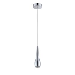 AVILA 1-Light Chrome Pendant by Kendall Lighting - Modern Metal Design, GU-10, 50W