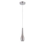 AVILA 1-Light Satin Nickel Pendant - Modern Metal Design, Stylish GU-10 Lighting Fixture