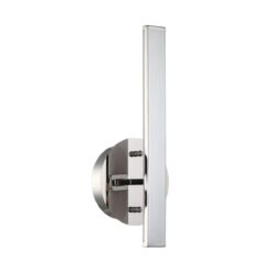 STRAIT-UP 13 LED Chrome Wall Sconce - Dimmable, ADA Compliant, Modern Design