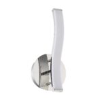 WAVE Series 12 LED Chrome Wall Sconce - Dimmable, Outward Light, Modern Design