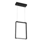 Shop QUADRON 1-Light Black LED Pendant | Stylish Large Rectangular Lighting Fixture