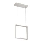 Modern QUADRON 1-Light LED Pendant Light - Aluminum Finish, ETL Approved, Stylish & Safe Lighting