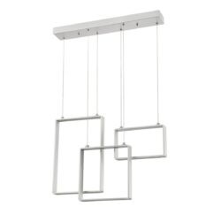 QUADRON 3-Light Aluminum LED Pendant Bar - Elegant Modern Lighting for Any Space