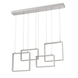 QUADRON 4-Light Aluminum LED Pendant Bar | Stylish & Safe Lighting by Kendall Lighting