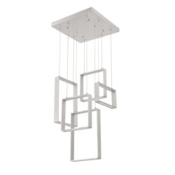 QUADRON 5-Light Aluminum LED Pendant Pan - Modern Lighting Fixture for Stylish Interiors