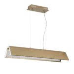 ULTIMOR 40W Oilcan Brass LED Pendant Bar - Dimmable Chrome Accent, Modern Metal Fixture