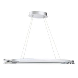 Serphus 38W Chrome LED Pendant Bar - Modern Lighting for Stylish Interiors | Dimmable & Sleek Design
