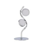 Kendall Lighting MILAN 2-Light LED Table Lamp Chrome Finish with Adjustable Angle and Warranty