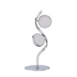 Kendall Lighting MILAN 2-Light LED Table Lamp Chrome Finish with Adjustable Angle and Warranty