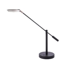 IGGY Black LED Desk Lamp with Dimmer & USB Port - Modern Lighting for Home Office Decor