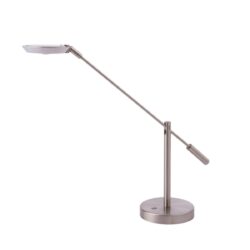 Kendall IGGY Satin Nickel LED Desk Lamp with USB Port, Dimmer, 6W, 650 lm, Modern Design