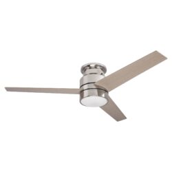 Raiden 52-inch Indoor Smart Ceiling Fan with LED Light Kit and Wall Control, Works with Google Assistant, Amazon Alexa, and Siri Shortcuts.