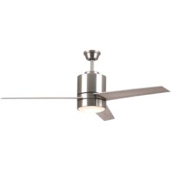 Raiden 52-inch Indoor Smart Ceiling Fan with LED Light Kit and Wall Control, Works with Google Assistant, Amazon Alexa, and Siri Shortcuts.
