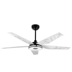 Elira 52-inch Indoor/Outdoor Smart Ceiling Fan, Dimmable LED Light Kit & Remote Control, Works with Google Assistant, Amazon Alexa, and Siri Shortcuts.