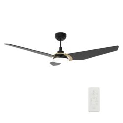Kaj 56-inch Smart Ceiling Fan with Remote, Light Kit Included, Works with Google Assistant, Amazon Alexa, and Siri Shortcuts.