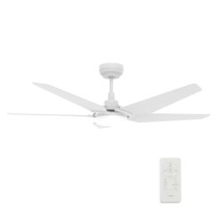 Woodrow 52-inch Smart Ceiling Fan with Remote, Light Kit Included, Works with Google Assistant, Amazon Alexa, and Siri Shortcuts.