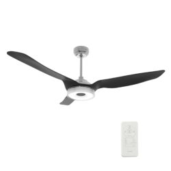 Fletcher 56-inch Indoor/Outdoor Smart Ceiling Fan, Dimmable LED Light Kit & Remote Control, Works with Google Assistant, Amazon Alexa, and Siri Shortcuts.