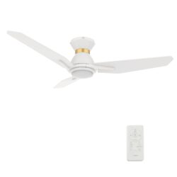 Calen 44-inch Smart Ceiling Fan with Remote, Light Kit Included, Works with Google Assistant, Amazon Alexa, and Siri Shortcuts.