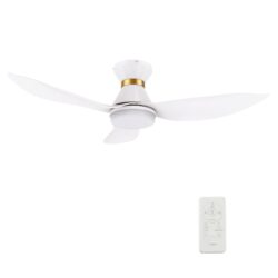 Ryatt 45'' Smart Ceiling Fan with Remote, Light Kit Included，Works with Google Assistant and Amazon Alexa,Siri Shortcut.