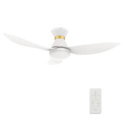 Ryatt 45'' Smart Ceiling Fan with Remote, Light Kit Included，Works with Google Assistant and Amazon Alexa,Siri Shortcut.