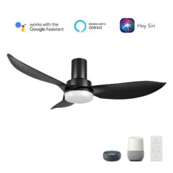 Ryna 45" Smart Ceiling Fan with Remote, Light Kit Included，Works with Google Assistant and Amazon Alexa,Siri Shortcut.