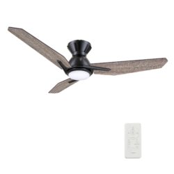 Calen 48-inch Smart Ceiling Fan with Remote, Light Kit Included, Works with Google Assistant, Amazon Alexa, and Siri Shortcuts.