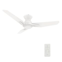 Calen 48-inch Smart Ceiling Fan with Remote, Light Kit Included, Works with Google Assistant, Amazon Alexa, and Siri Shortcuts.