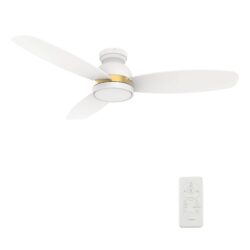 Fremont 48'' Smart Ceiling Fan with Remote, Light Kit Included，Works with Google Assistant and Amazon Alexa,Siri Shortcut.