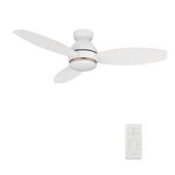 Hobart 48'' Smart Ceiling Fan with Remote, Light Kit Included，Works with Google Assistant and Amazon Alexa,Siri Shortcut.