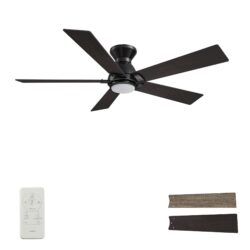 Ascender 48-inch Smart Ceiling Fan with Remote, Light Kit Included, Works with Google Assistant, Amazon Alexa, and Siri Shortcuts.