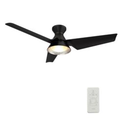 Kreis 52-inch Smart Ceiling Fan with Remote, Light Kit Included, Works with Google Assistant, Amazon Alexa, and Siri Shortcuts.