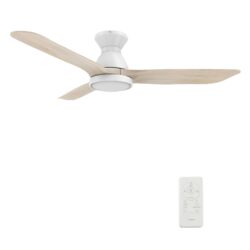 Jaaron 52'' Smart Ceiling Fan with Remote, Light Kit Included，Works with Google Assistant and Amazon Alexa,Siri Shortcut.