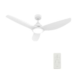 Cranston 52-inch Smart Ceiling Fan with Remote, Light Kit Included, Works with Google Assistant, Amazon Alexa, and Siri Shortcuts.