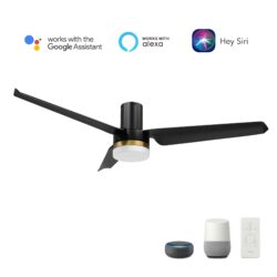 Boise 52" Smart Ceiling Fan with Remote, Light Kit Included，Works with Google Assistant and Amazon Alexa,Siri Shortcut.