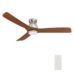 Akron 52" Smart Ceiling Fan with Remote, Light Kit Included，Works with Google Assistant and Amazon Alexa,Siri Shortcut.