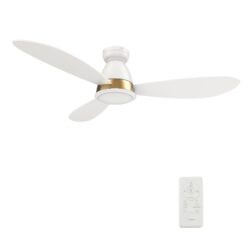 York 52'' Smart Ceiling Fan with Remote, Light Kit Included，Works with Google Assistant and Amazon Alexa,Siri Shortcut.