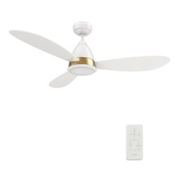 York 52'' Smart Ceiling Fan with Remote, Light Kit Included，Works with Google Assistant and Amazon Alexa,Siri Shortcut.
