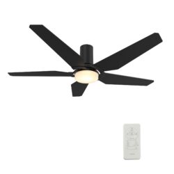 Woodrow 52-inch Smart Ceiling Fan with Remote, Light Kit Included, Works with Google Assistant, Amazon Alexa, and Siri Shortcuts.