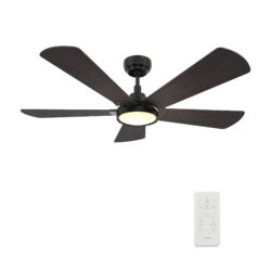 Winston 52-inch Smart Ceiling Fan with Remote, Light Kit Included, Works with Google Assistant, Amazon Alexa, and Siri Shortcuts.